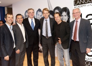 From Left: ILAC Directors Ilan Cohen & Bernardo Riveros, MP Mark Adler, Minister Chris Alexander, ILAC Director Jonathan Kolber, Languages Canada Paul Schroeder