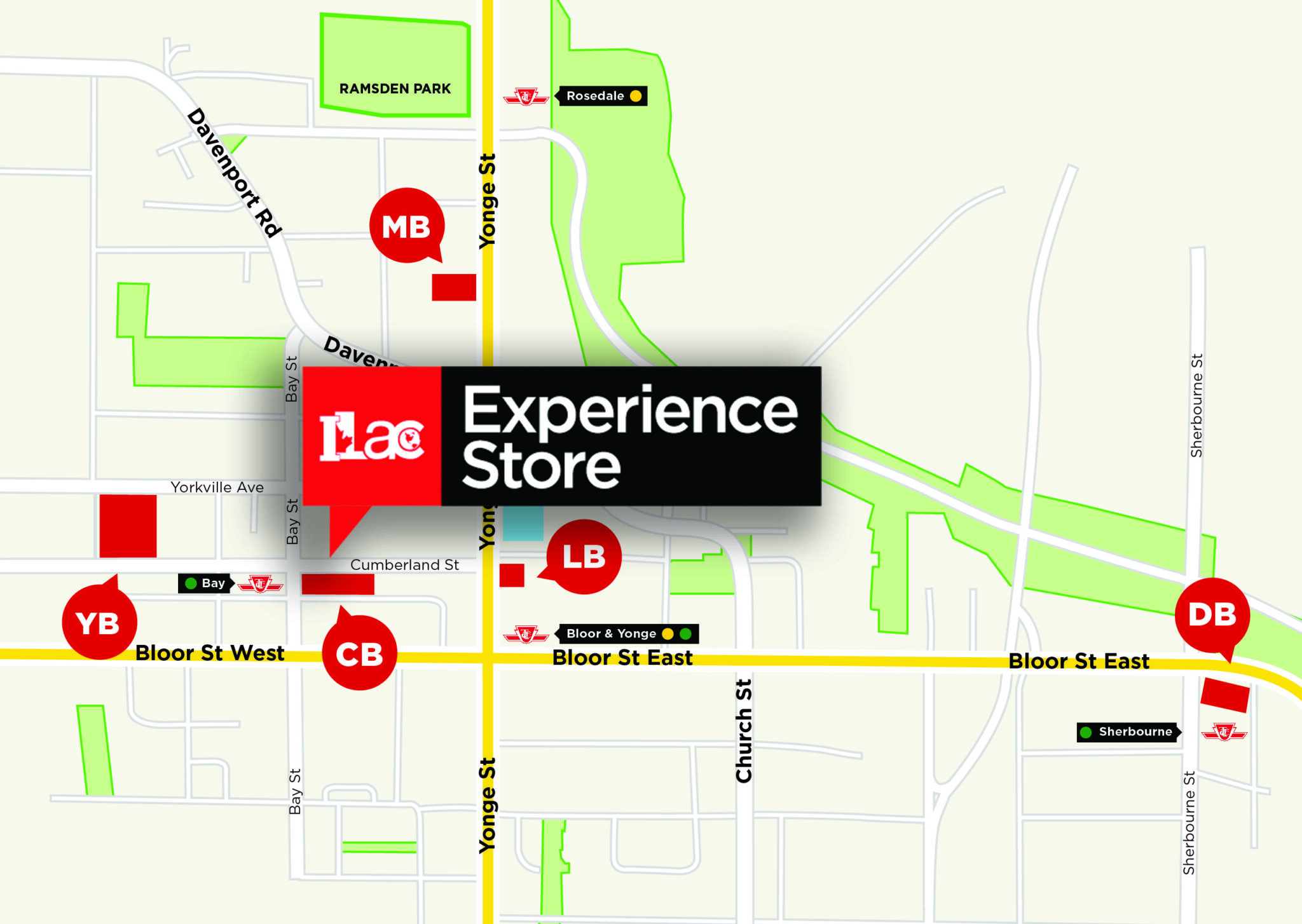 ILAC Experience Store Map