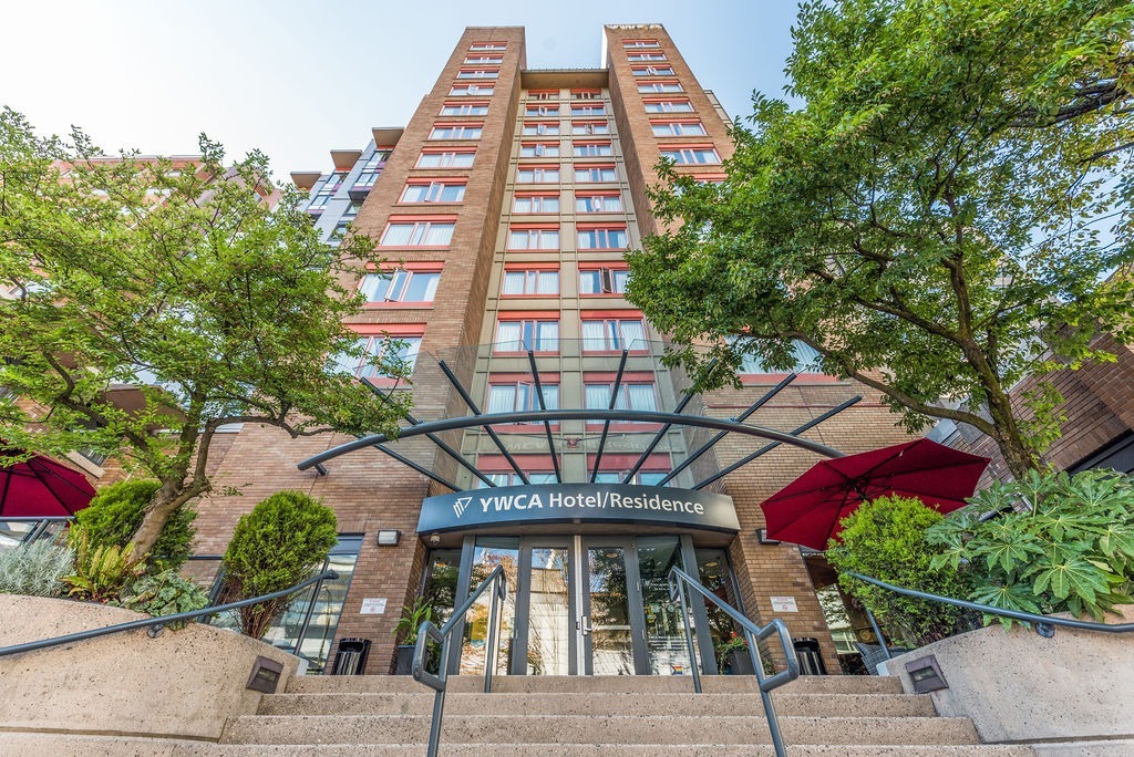 YWCA Hotel – Exterior entrance