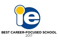 IE Best Career Focused School 2017 Badge - ILAC