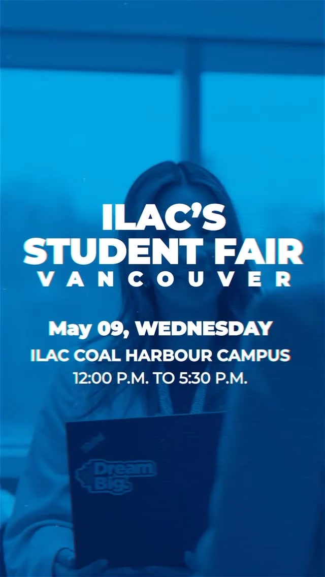 Missed out last year? Don’t make the same mistake twice! ‼️

The ILAC Student Fair is BACK and it’s gonna be even BIGGER. Think awesome connections, killer opportunities, and vibes you won’t want to miss. 

Join the crew next Friday, May 9th, 12:30 PM - 5:00 PM PDT at Coal Harbour Building (1199 W. Pender St., Vancouver, BC V6E 2R1). 

Seriously, you gotta be there. Sign up now! DM us to get the link or comment below 😊